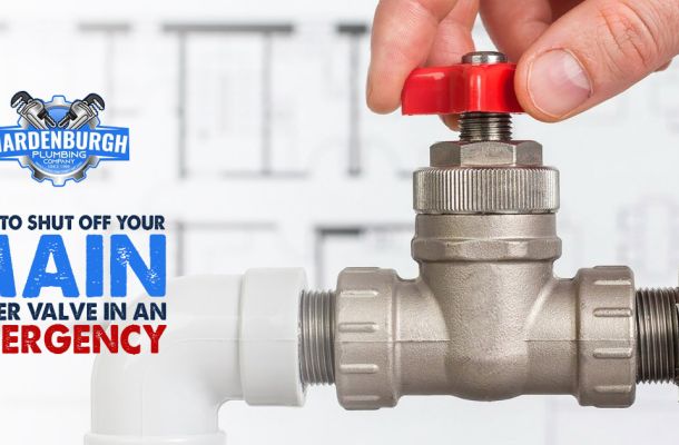 how to shut off main water valve